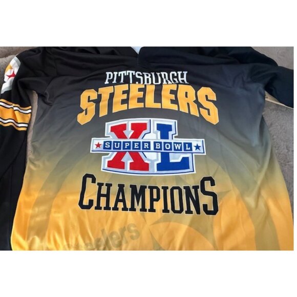 Pittsburgh Steelers Hoodie 2X NFL Team Apparel Super Bowl Champs - Picture 4 of 9